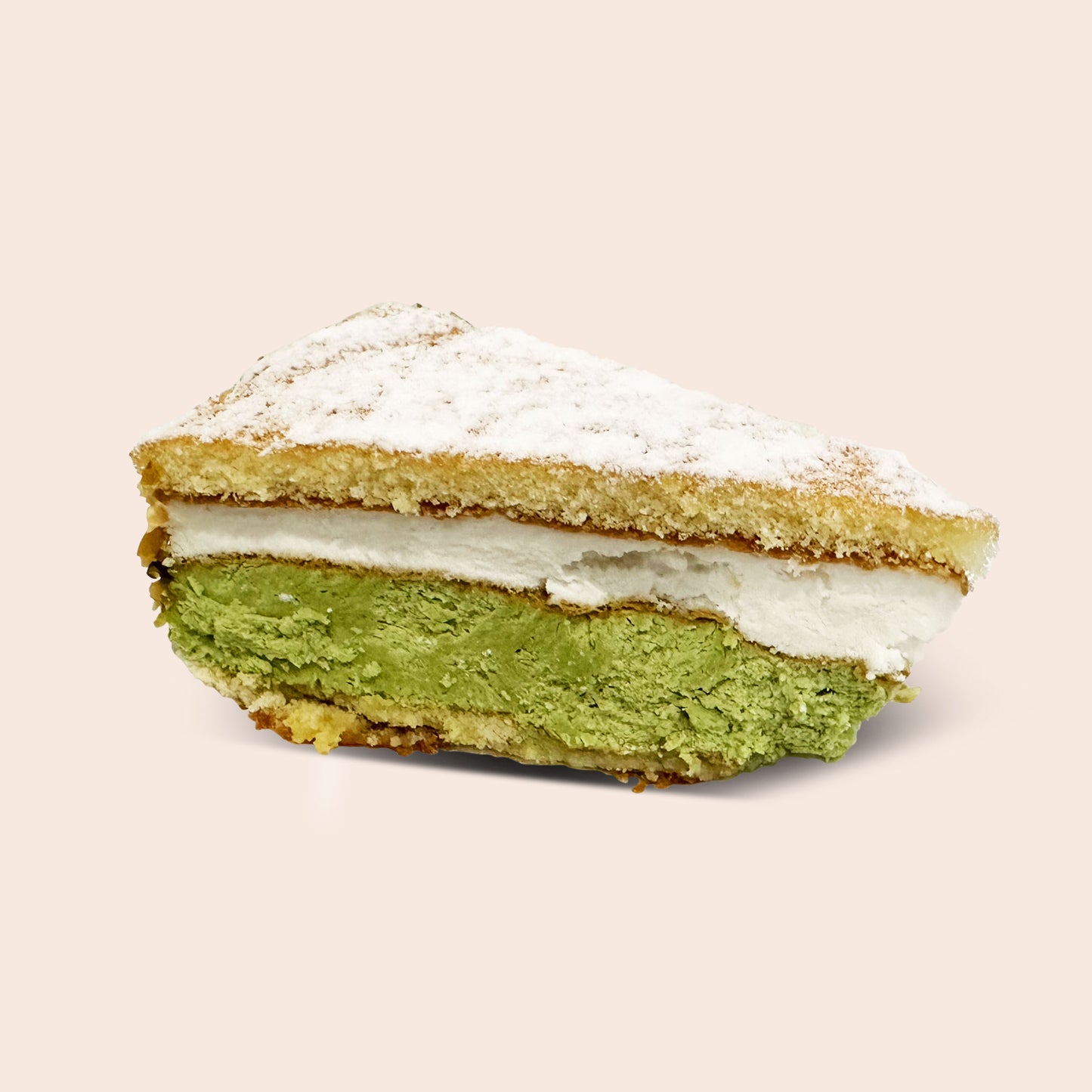 Pistachio Ricotta Cake Slice