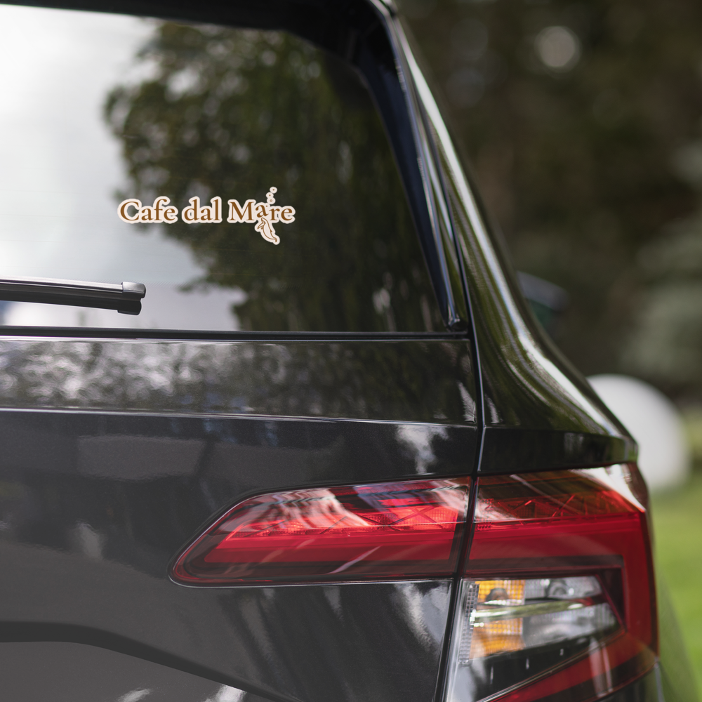 Café Dal Mare Brown Logo Sticker