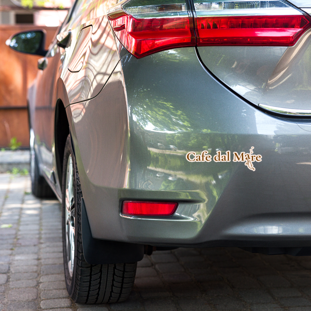 Café Dal Mare Brown Logo Sticker